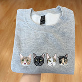 New 2025 Custom Pet Portrait Shirt – Sweatshirt | Personalized Embroidered Gift for Pet Lovers