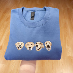 New 2025 Custom Pet Portrait Shirt – Sweatshirt | Personalized Embroidered Gift for Pet Lovers