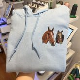 Custom Pet Portrait Shirt – Hoodie | Personalized Embroidered Gift for Pet Lovers